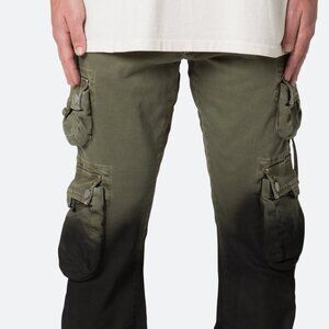 mnml B569 Cargo Flare Denim - Olive/Black Size 33Olive/Black / 33